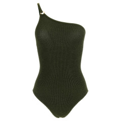 [Hunza G] Monokini FW26 CLARASWIMMETALLICKHAKI