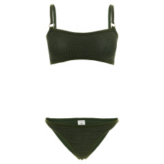 [Hunza G] Bikini FW26 IRISBIKINIGOLDHOOPSMETALLICKHAKI