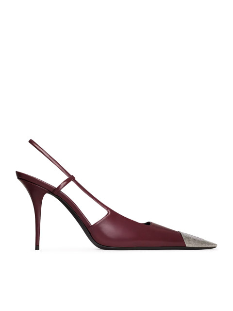 [Saint Laurent] Slingback FW26 841158AAFGC6629 VINTAGE BORDEAUX