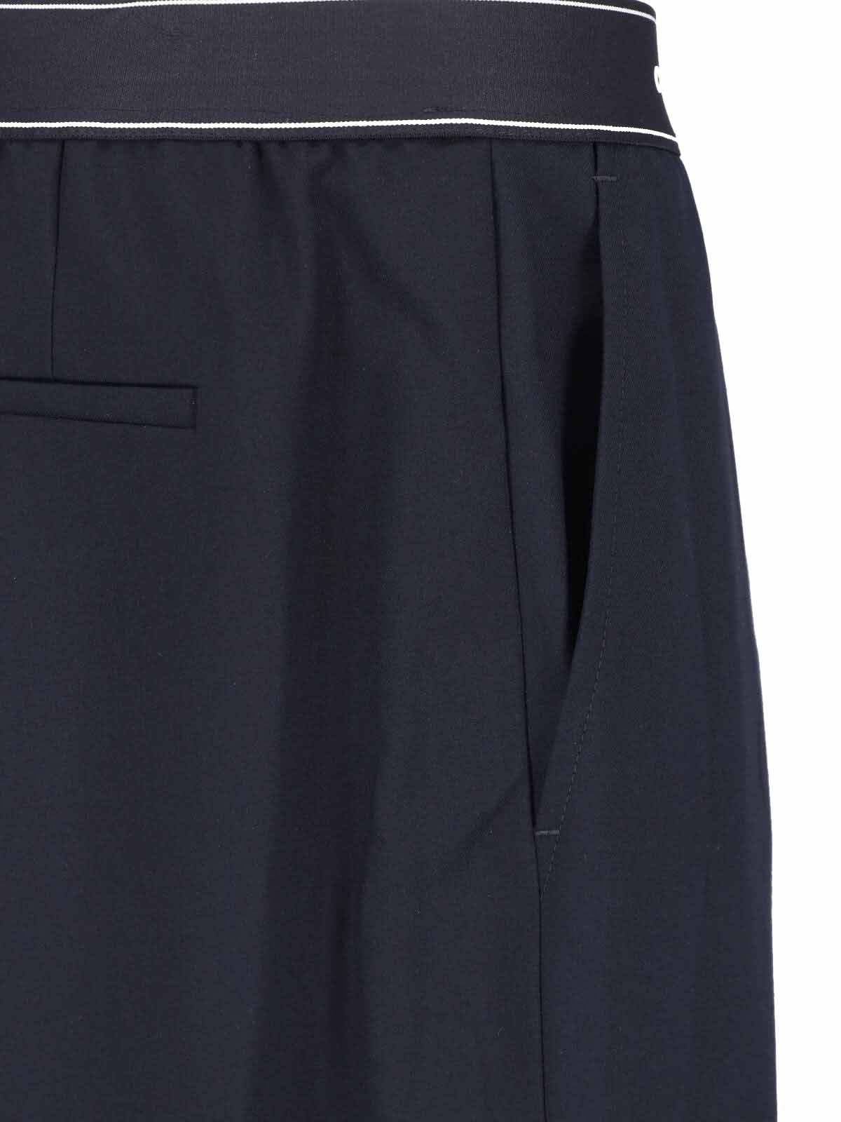 [Casablanca] Trousers FW26 M PF26 TR 483 01BLACK