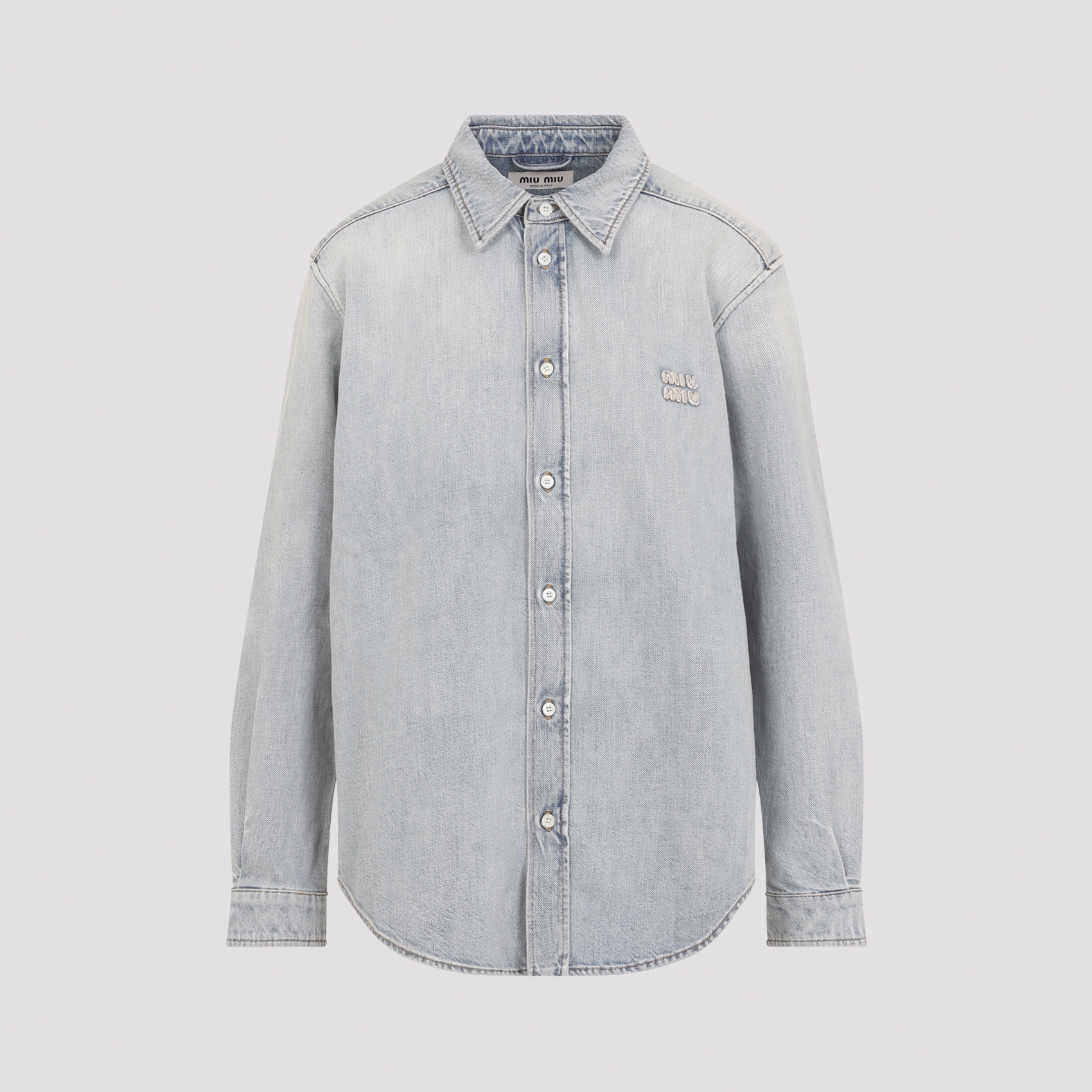 [Miu Miu] Shirts Long Sleeve FW26 GWC145SOOO.192V