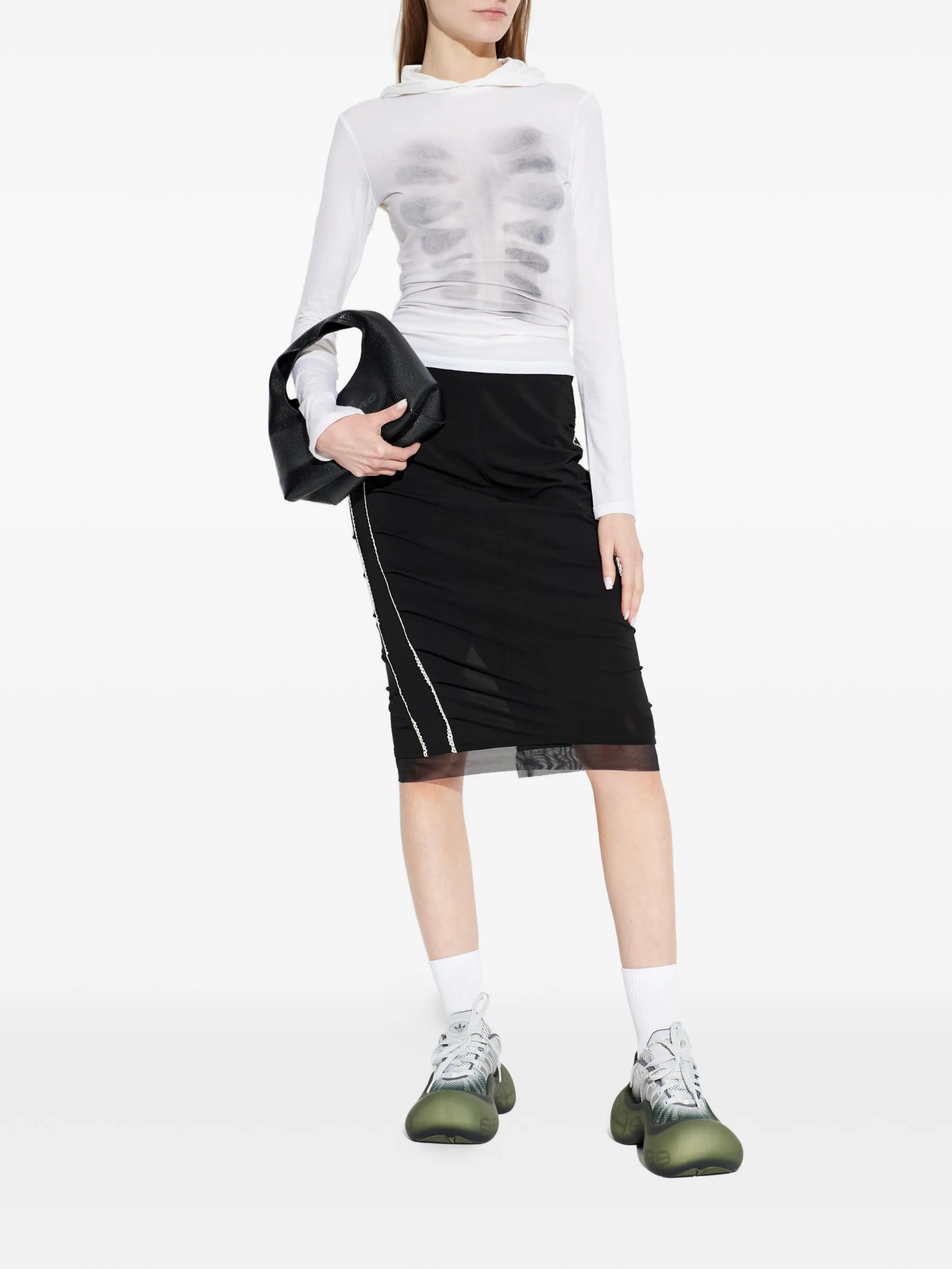 [AVAVAV ] Midi skirt SS26 S26N0350