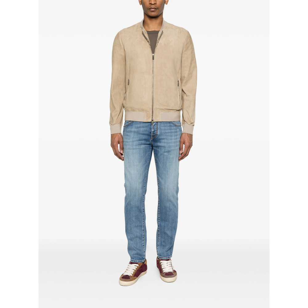 [Santoro] Leather Jacket SS26 50653-U  BEIGE