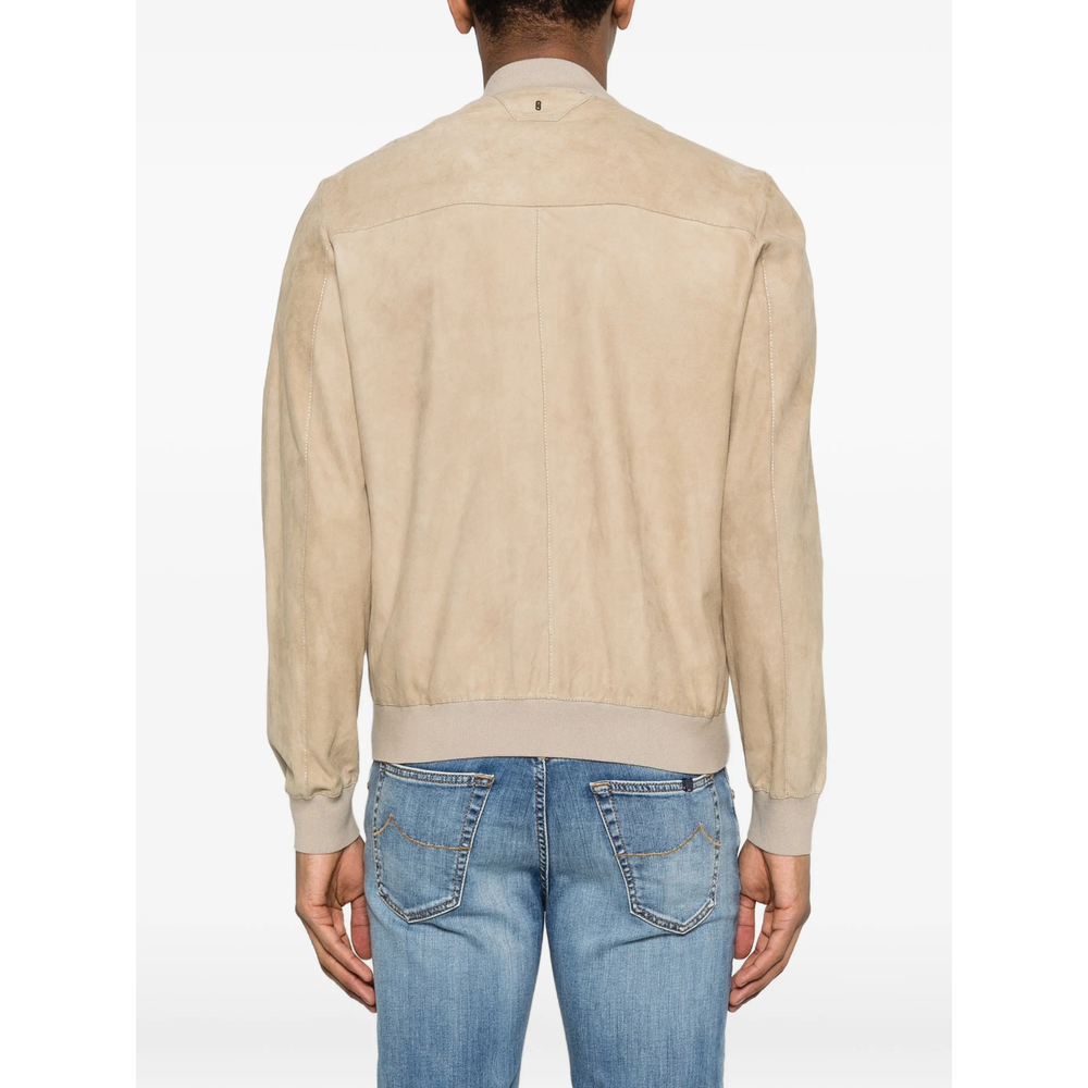 [Santoro] Leather Jacket SS26 50653-U  BEIGE
