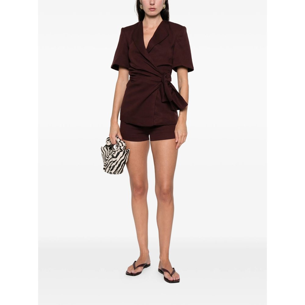 [Faithfull The Brand] Short sleeve dress SS26 FF4380-POT IDA KNOT PORT