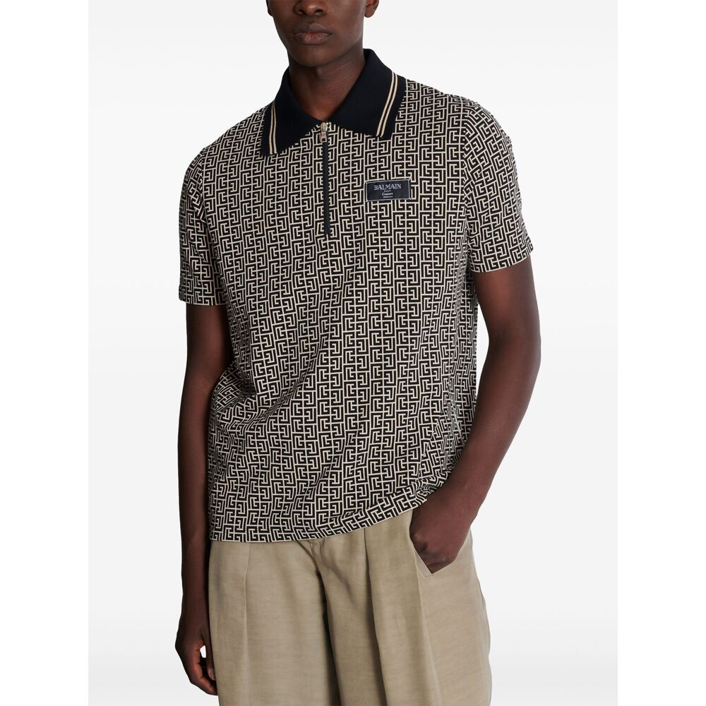 [Balmain] Shirts Short Sleeve FW26 EH1GC027 BC90 GFE