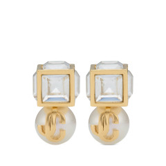 [Jimmy Choo] Earring FW26 JC PEARL CUBE FTA GOWCR