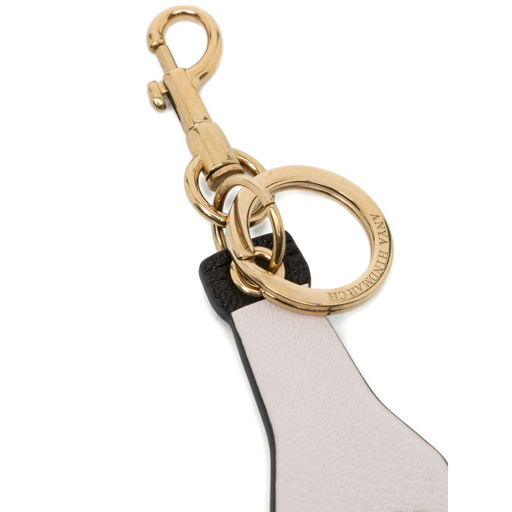 [Anya Hindmarch] Keyring FW26 205672 SS260196 CHALK
