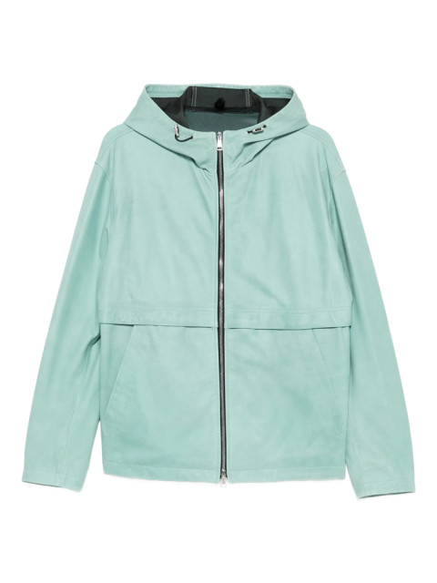[TAGLIATORE] Leather Jacket SS26 CHE26-01 KAYV ACQUA