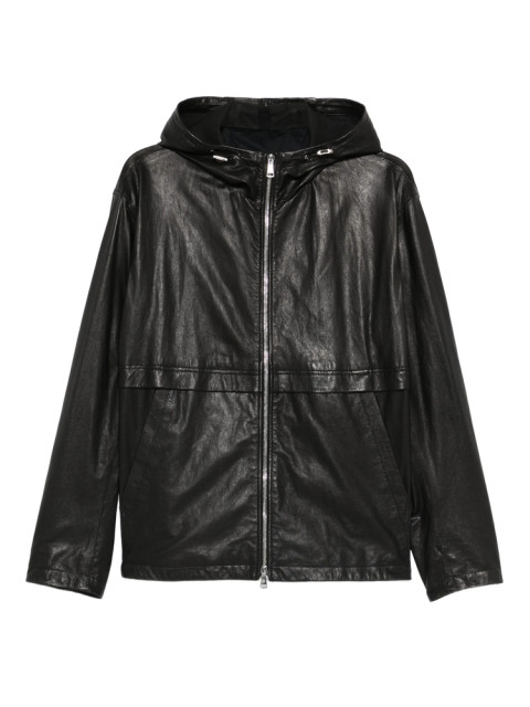 [TAGLIATORE] Leather Jacket SS26 CHE26-04 KAYV NERO