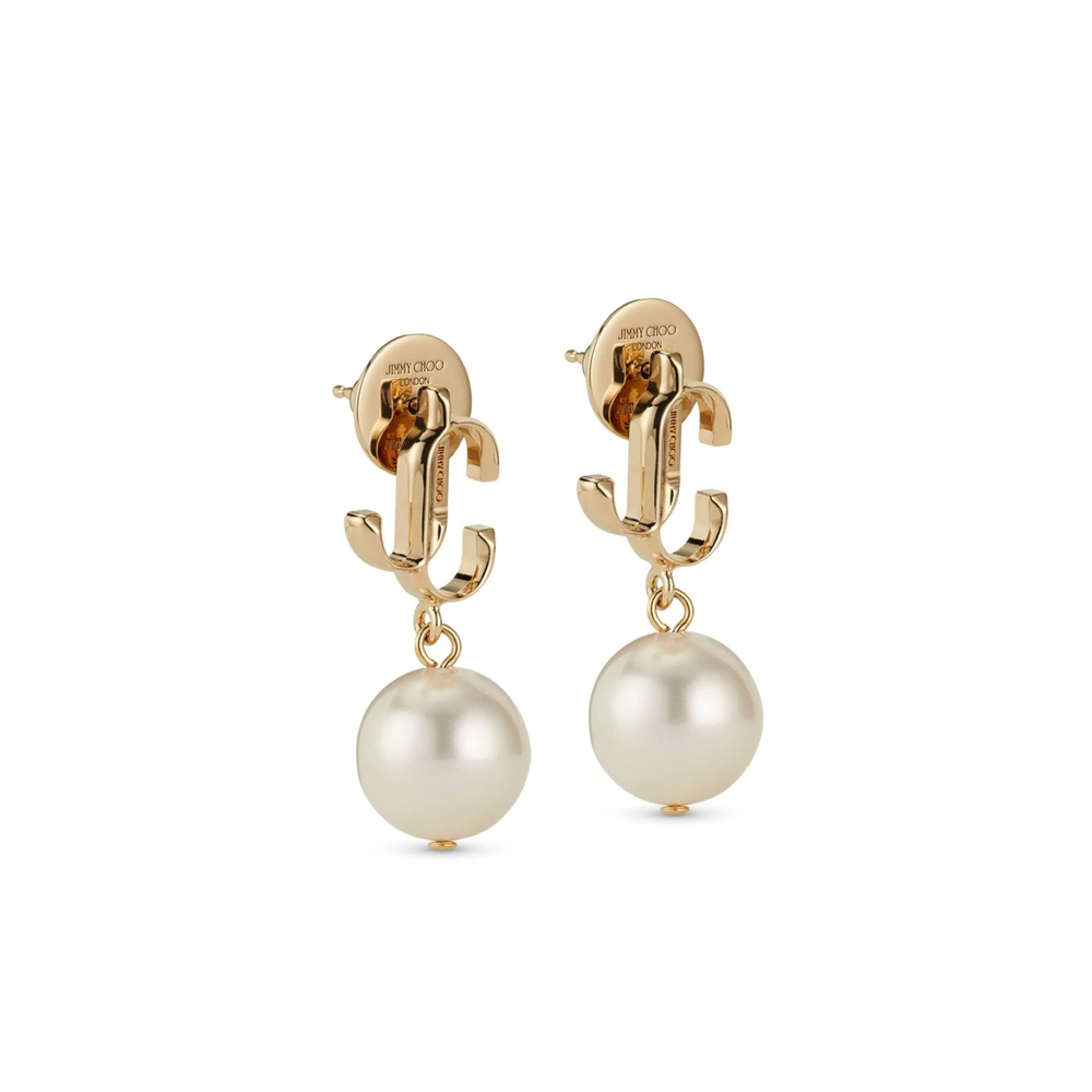 [Jimmy Choo] Earring FW26 JC PEARL EARRI DXQ GOLWH
