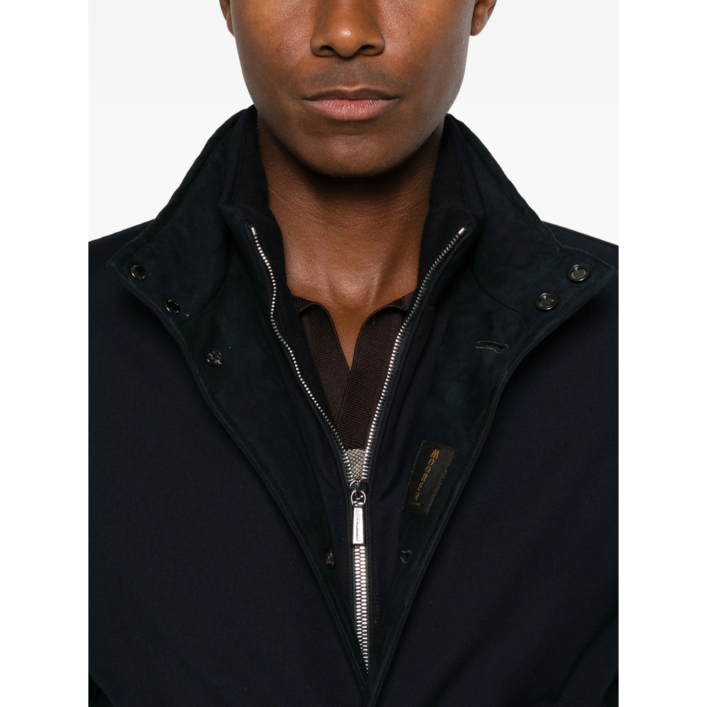[Moorer] Bomber Jacket FW26 O100246 JANOS-PUM DKBLU
