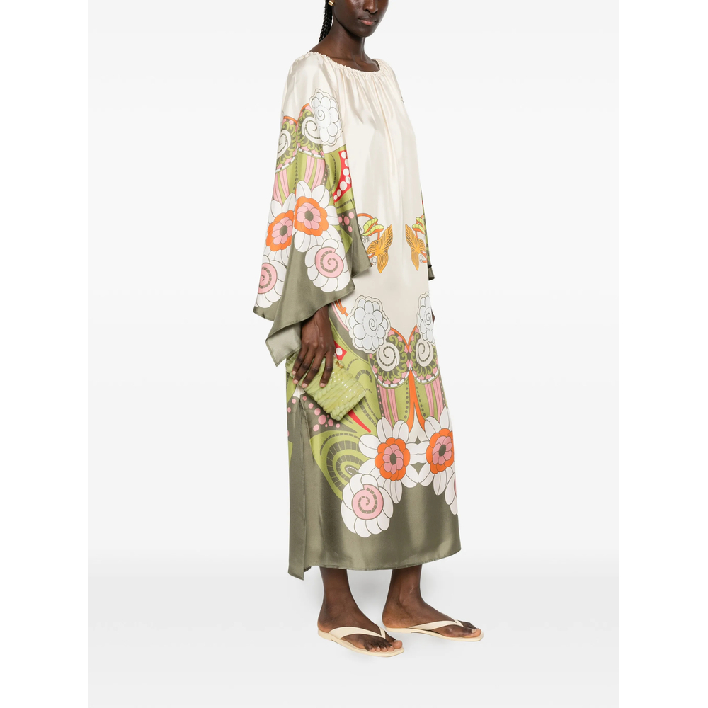 [La Double J] Long sleeve dress FW26 DRE1020 SIL029AMB0 WH04