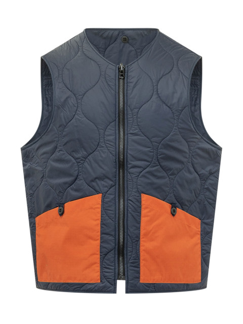 [Manifattura Ceccarelli] Down Vest SS26 6920CA NAVY ORANGE