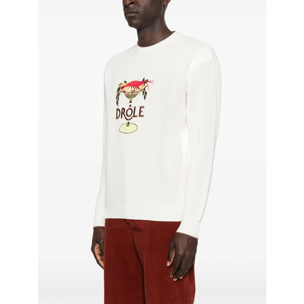 [DROLE DE MONSIEUR] Sweatshirt SS26 J-PO198 CO207 OFFWH
