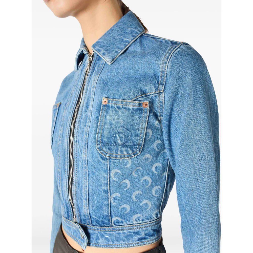 [MARINE SERRE] Denim Jacket SS26 WJA076A CDEN0002 BL05