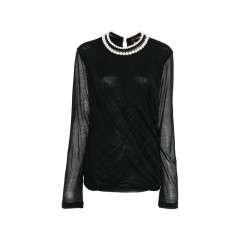 [Junya Watanabe] T-shirts Long Sleeve SS26 JQ-T008  BLACK