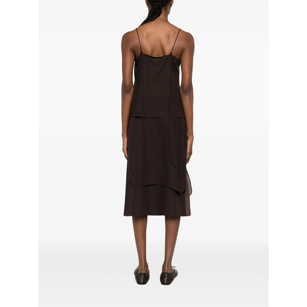 [Viktoria Chan] Sleeveless dress SS26 SS26018BR  BROWN