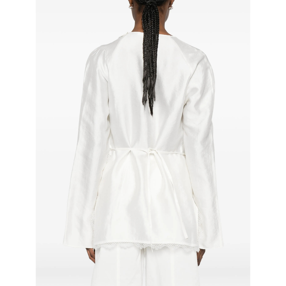 [Viktoria Chan] Blouse SS26 SS26102WH  WHITE