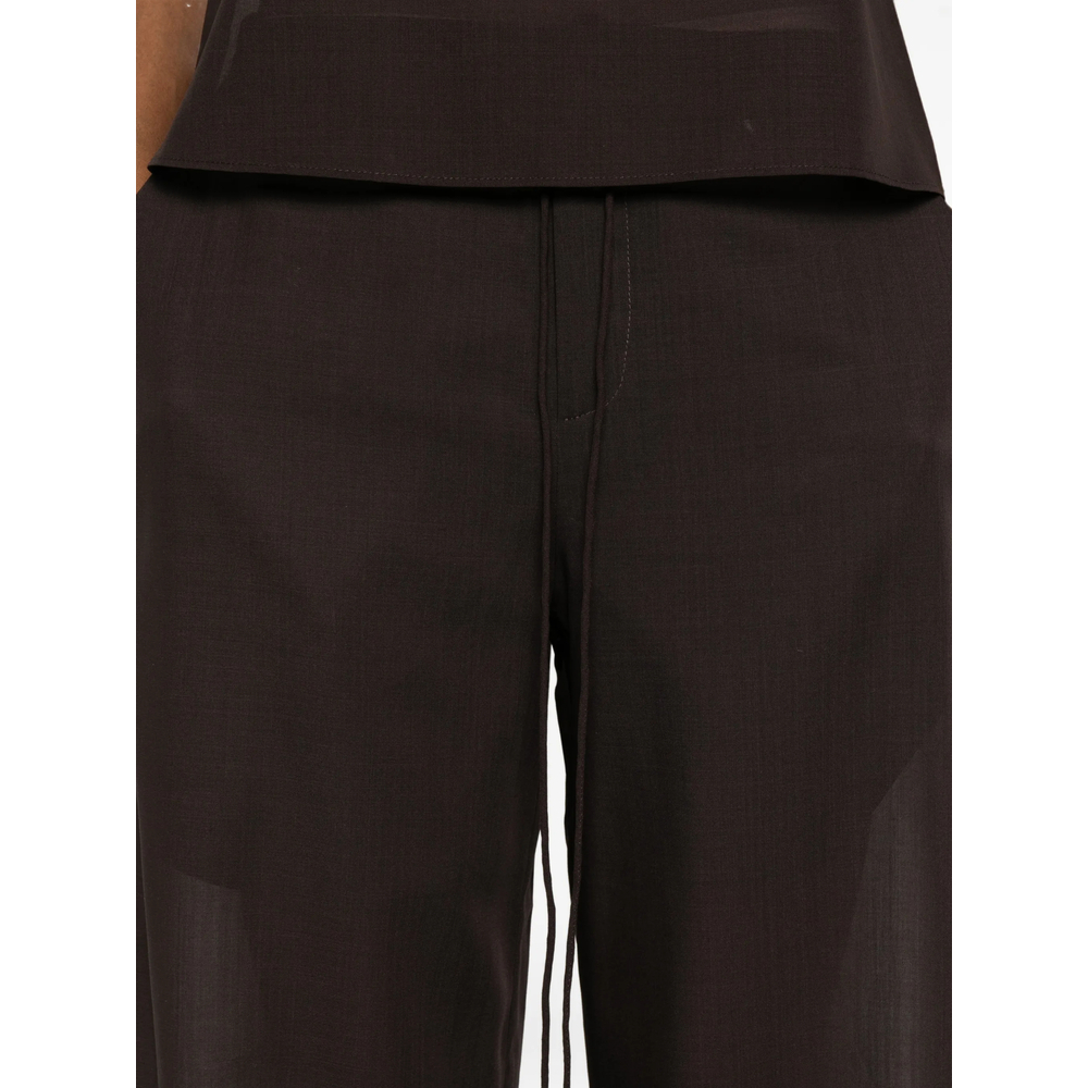 [Viktoria Chan] Trousers SS26 SS26017BR  BROWN