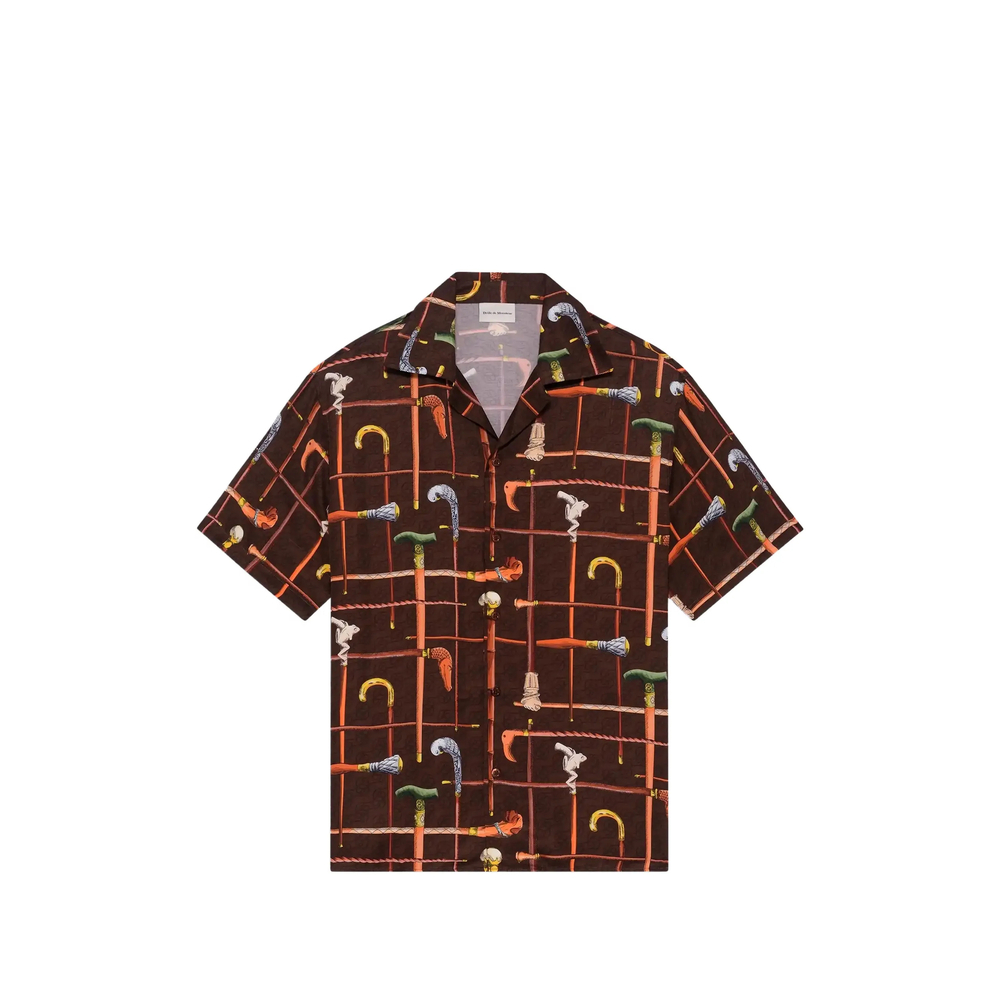[DROLE DE MONSIEUR] Shirts Short Sleeve SS26 K-SH230 VI033 BROWN