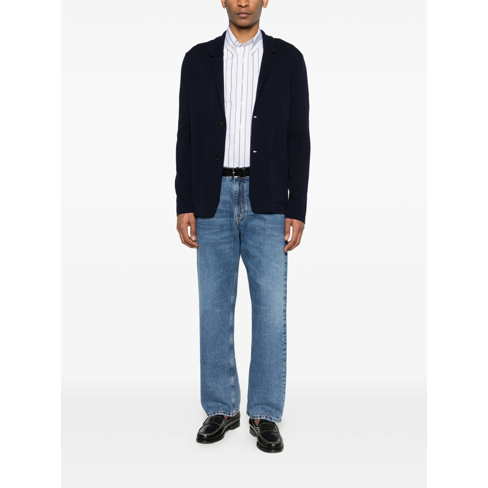 [ROBERTO COLLINA] Cardigan SS26 261MYA09011  NAVY