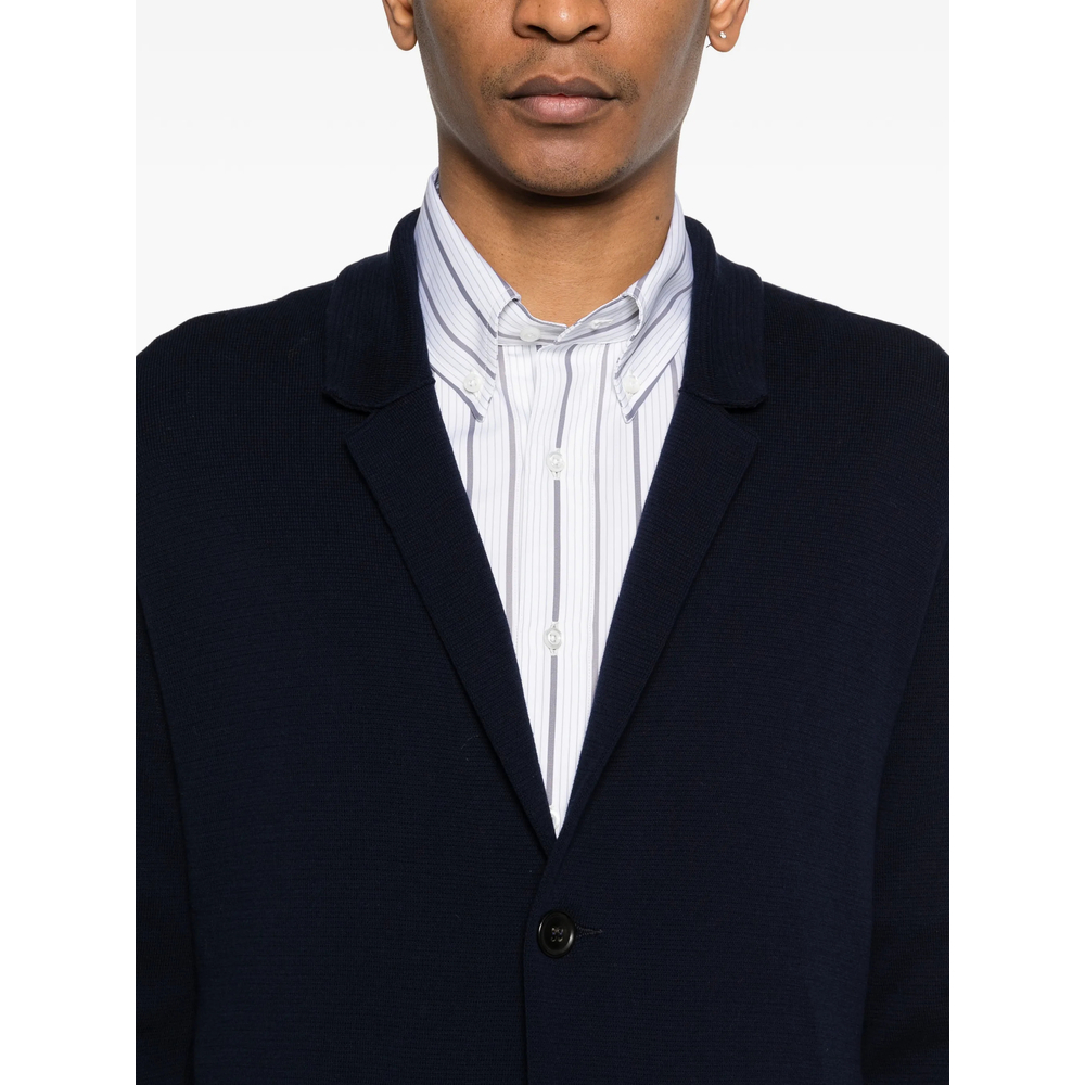 [ROBERTO COLLINA] Cardigan SS26 261MYA09011  NAVY