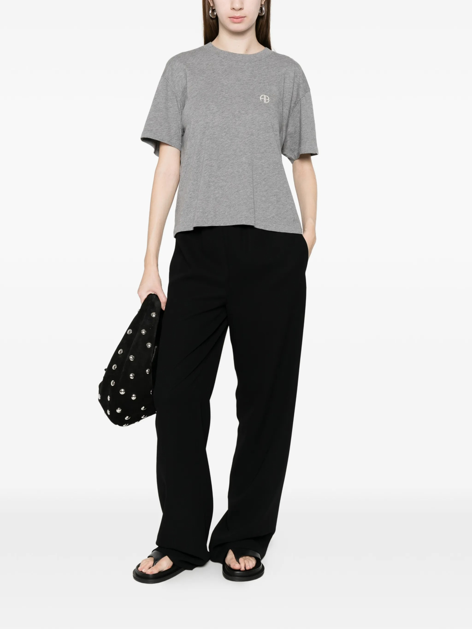 [Anine Bing] T-shirts Short Sleeve SS26 A0812383GRM1
