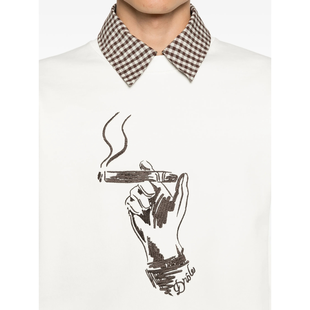 [DROLE DE MONSIEUR] Sweatshirt SS26 K-SW204 CO127 OFFWH