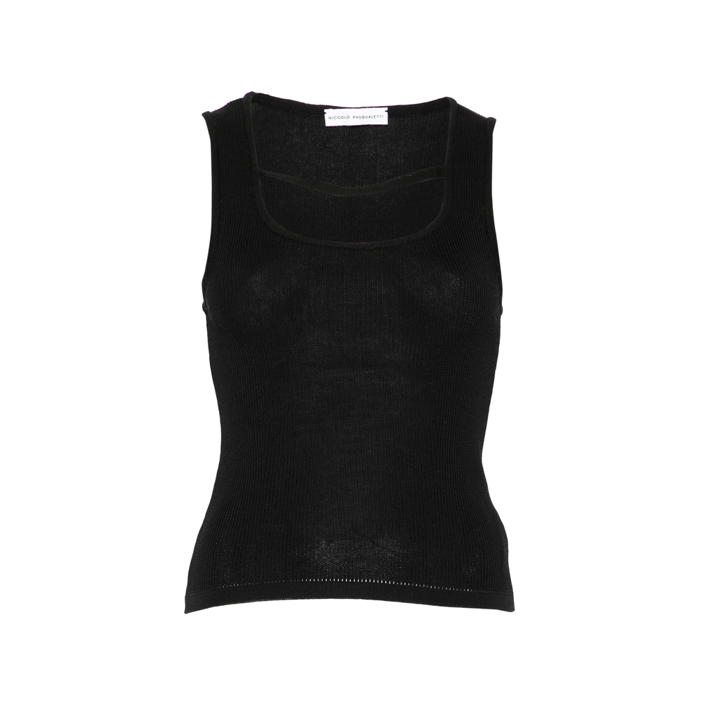 [Niccolò Pasqualetti] Tank top SS26 KU58A COYA BLACK