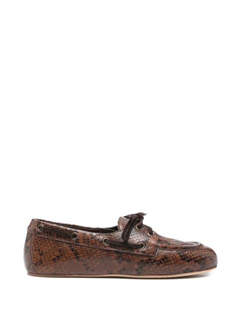 [3juin] Loafer SS26 ALEX 005 SNAKE EBONY