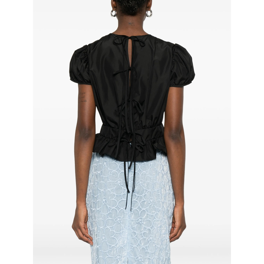 [Cecilie Bahnsen] Shirts Short Sleeve SS26 RTW11008 CRISTOBAL BLACK