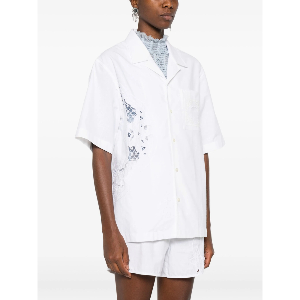 [MARINE SERRE] Shirts Short Sleeve SS26 USI016A UWOV0045 WH20