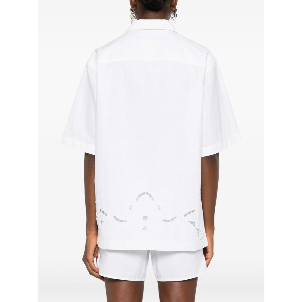 [MARINE SERRE] Shirts Short Sleeve SS26 USI016A UWOV0045 WH20