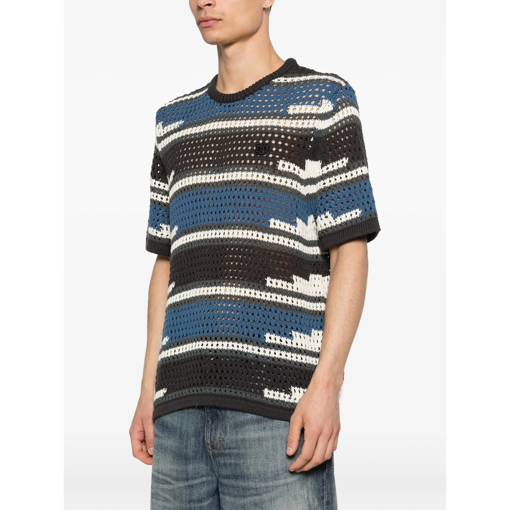 [Daily Paper] T-shirts Short Sleeve SS26 2610006 KENTE STRI WGREY