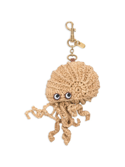 [Anya Hindmarch] Keyring FW26 203807 SS260043 NATUR