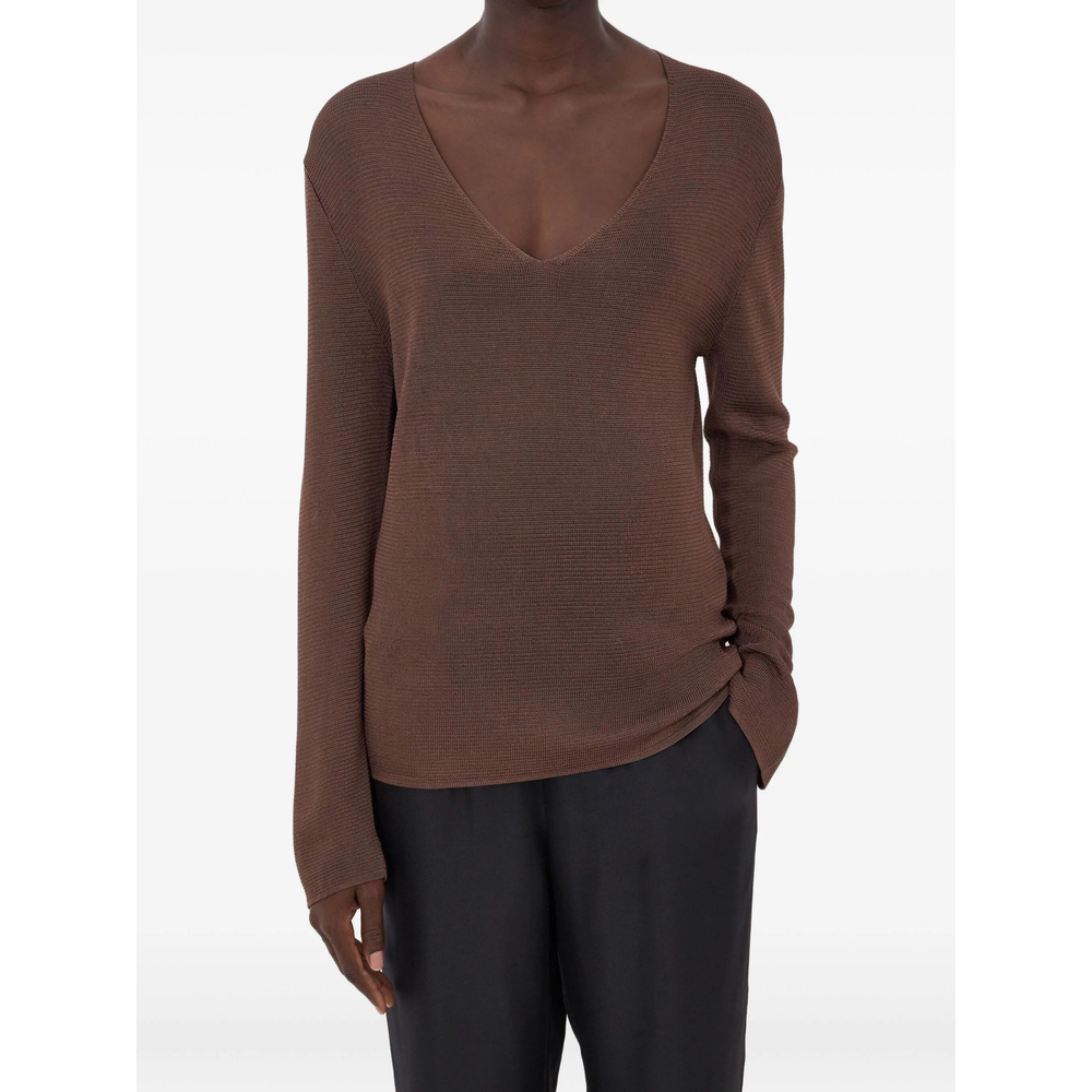 [LouLou De Saison] Knitwear SS26 SAYA  BROWN
