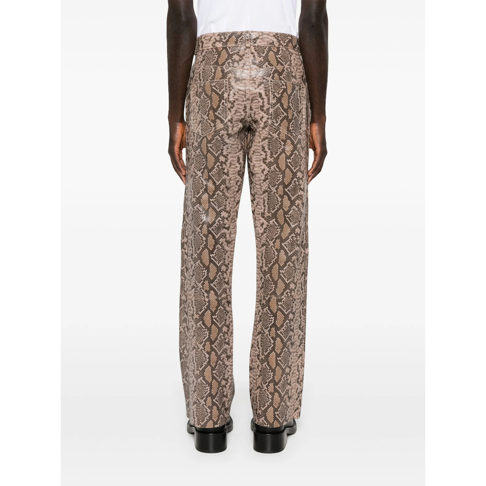 [Midnight Rodeo] Trousers FW25 MRB-36 MR LEATHER SNAKE