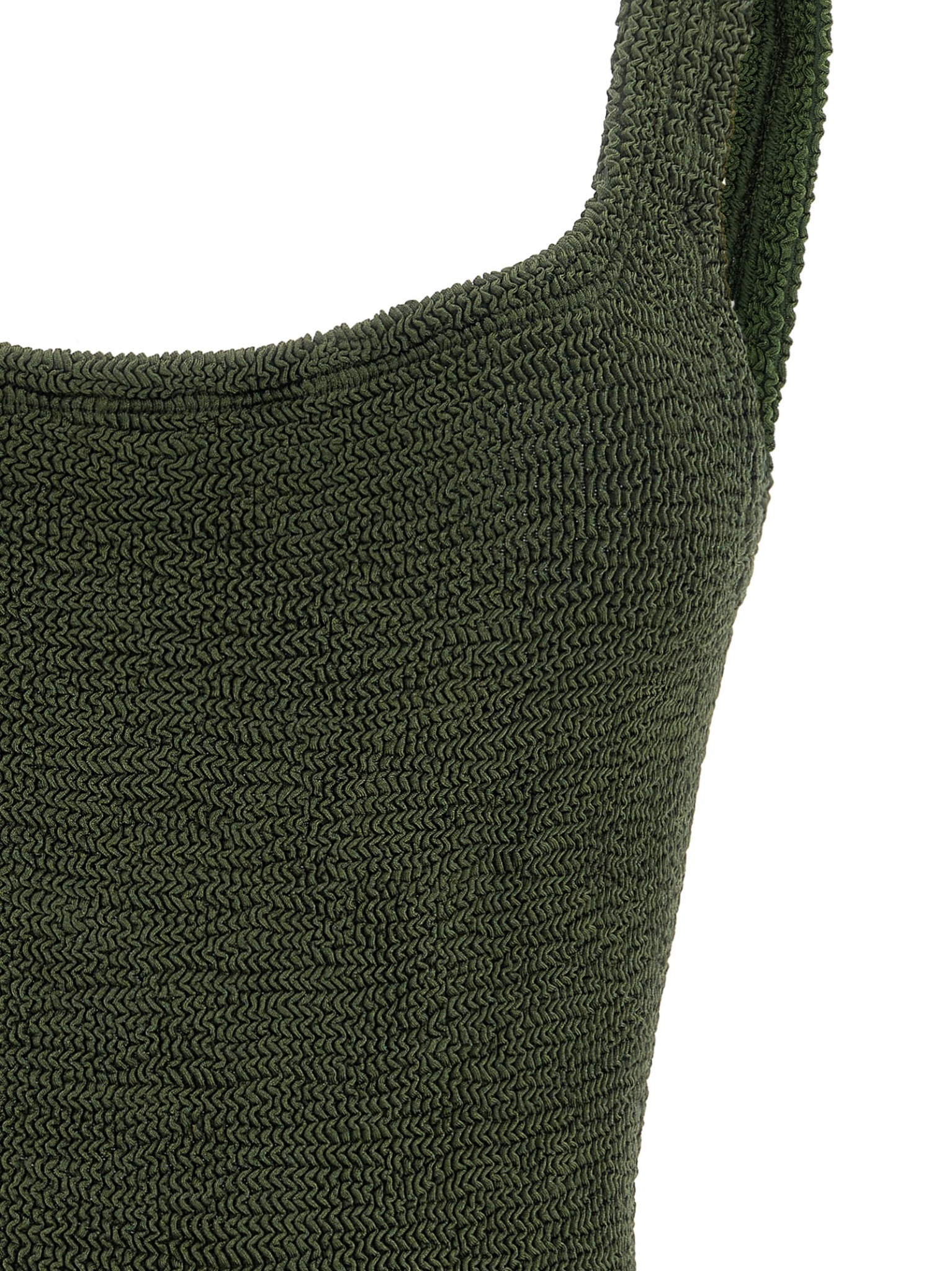 [Hunza G] Monokini FW26 SQUARENECKSWIMMETALLICKHAKI