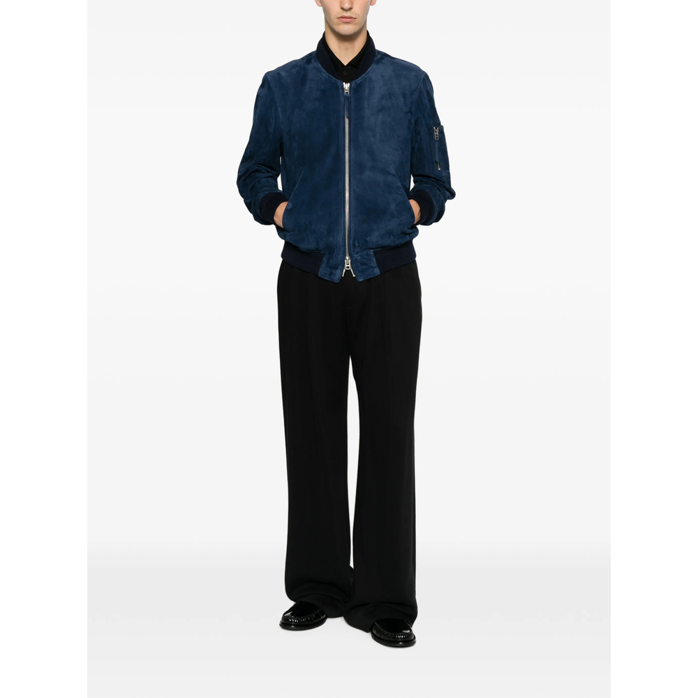 [Tom Ford] Leather Jacket FW26 LMS038 LBS087 UBO