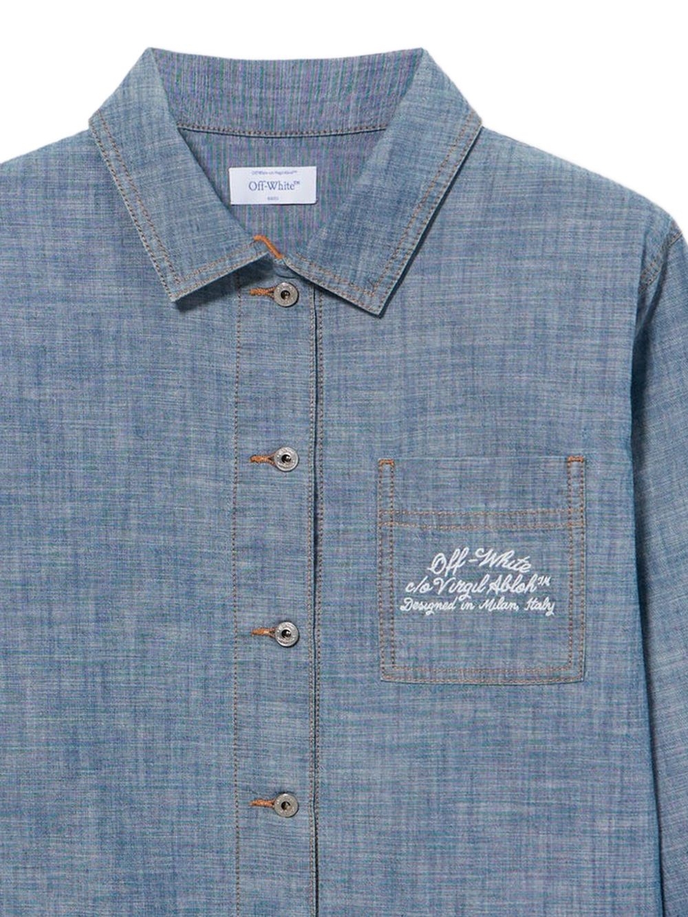 [Off White] Shirts Long Sleeve SS26 2YD013S26DEN001W497