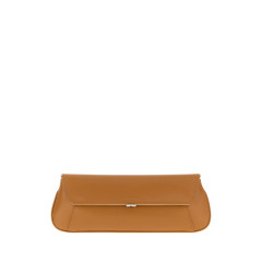 [Amina Muaddi] Clutch bag SS26 AMICLUTCHBAG LATTESILVER