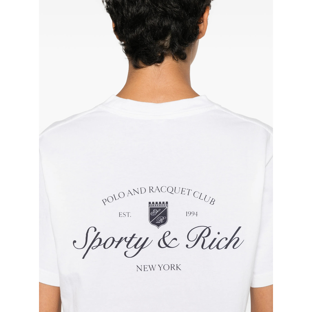 [SPORTY & RICH] T-shirts Short Sleeve FW26 TO11975325WH  WHITE