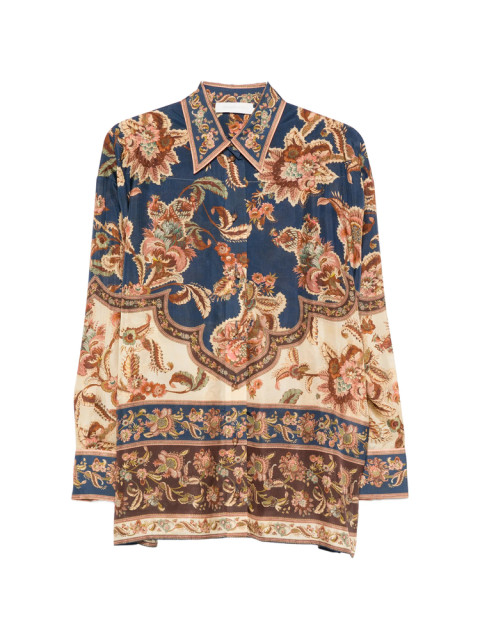 [Zimmermann] Shirts Long Sleeve FW26 8278TSS261  NAVY