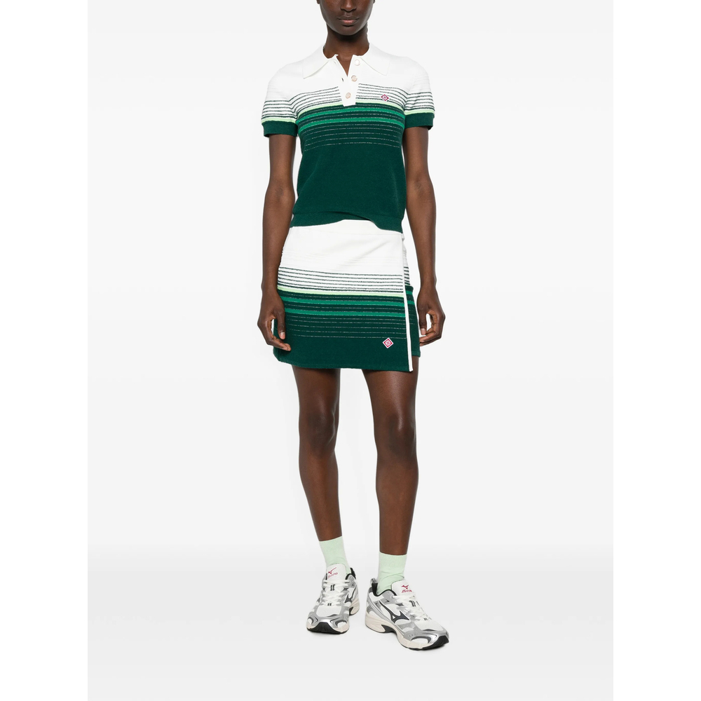 [Casablanca] Mini skirt FW26 PF26-KW-1396 01 WHGRE