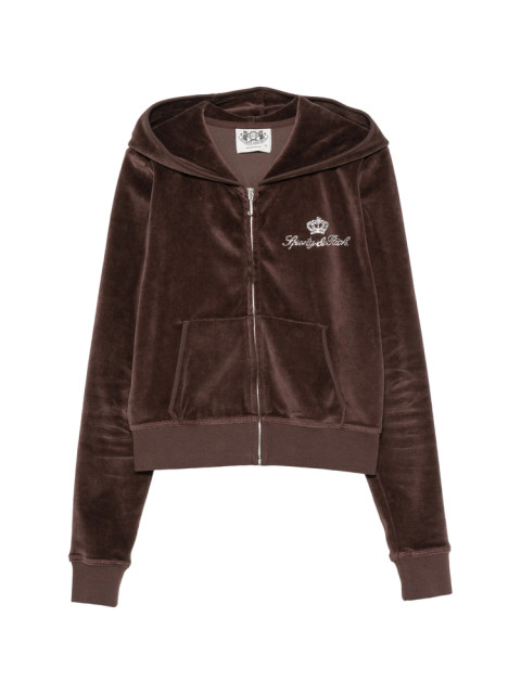 [SPORTY & RICH] Zip up FW26 CA046716689BR  CHOCO