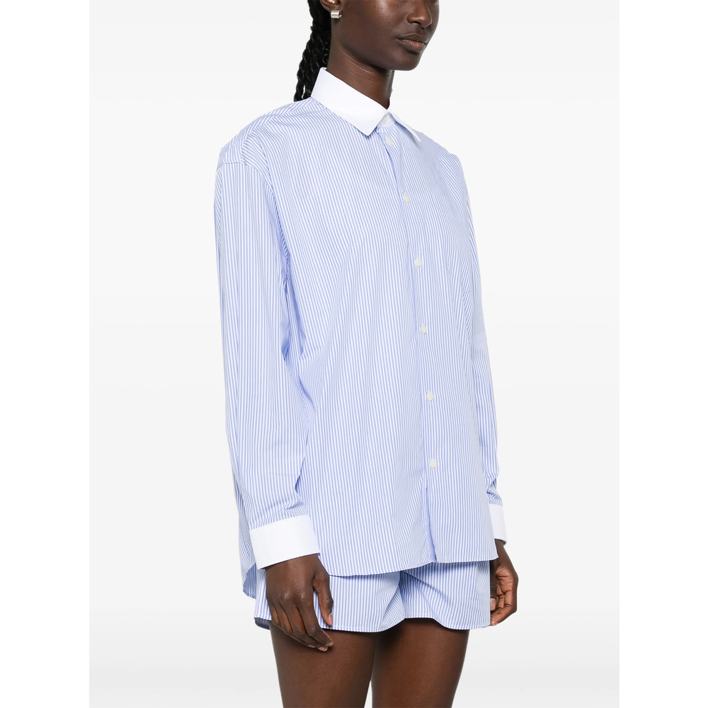 [SPORTY & RICH] Shirts Long Sleeve FW26 SI019710302ST  BLUST