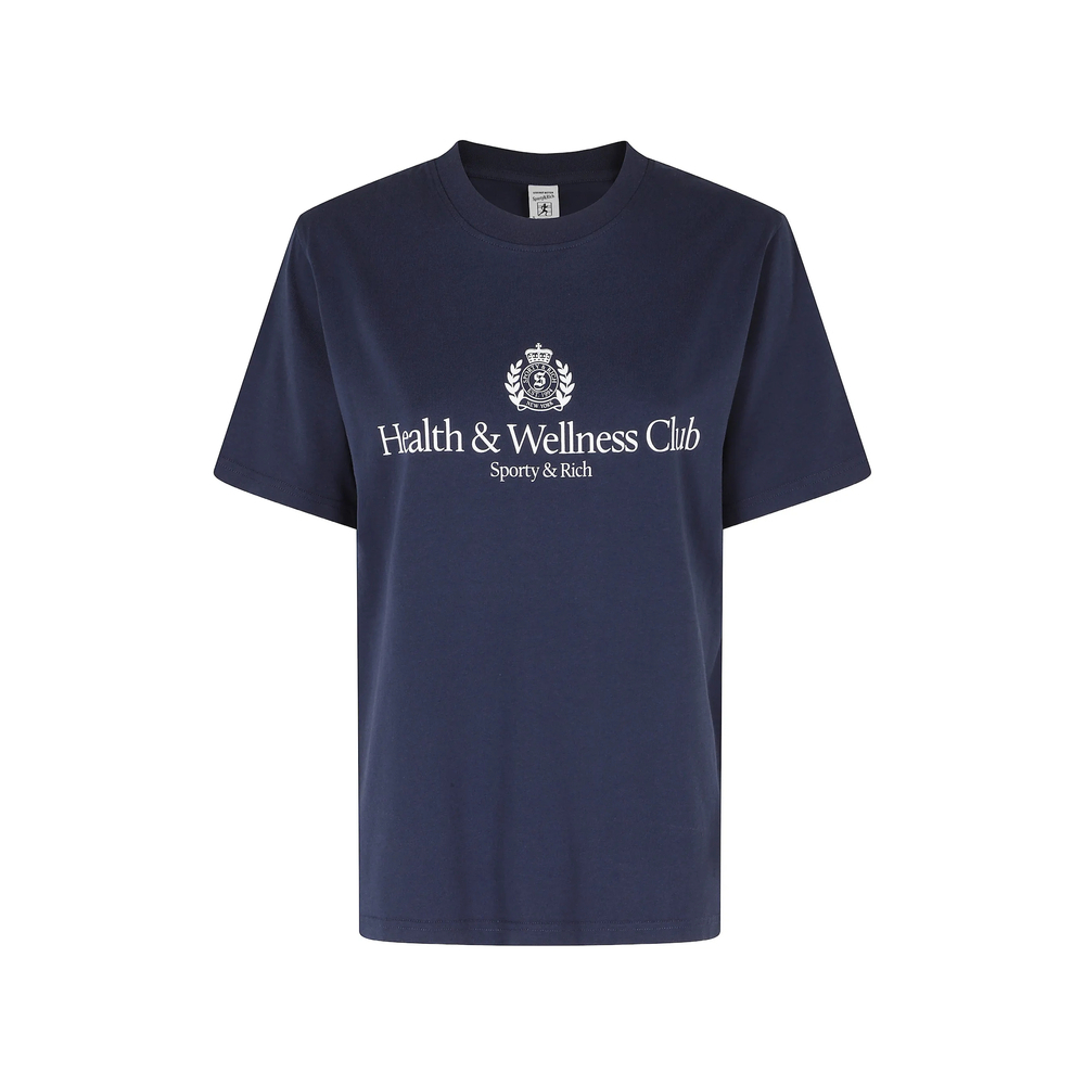 [SPORTY & RICH] T-shirts Short Sleeve FW26 TO119710241BL  DKNAV