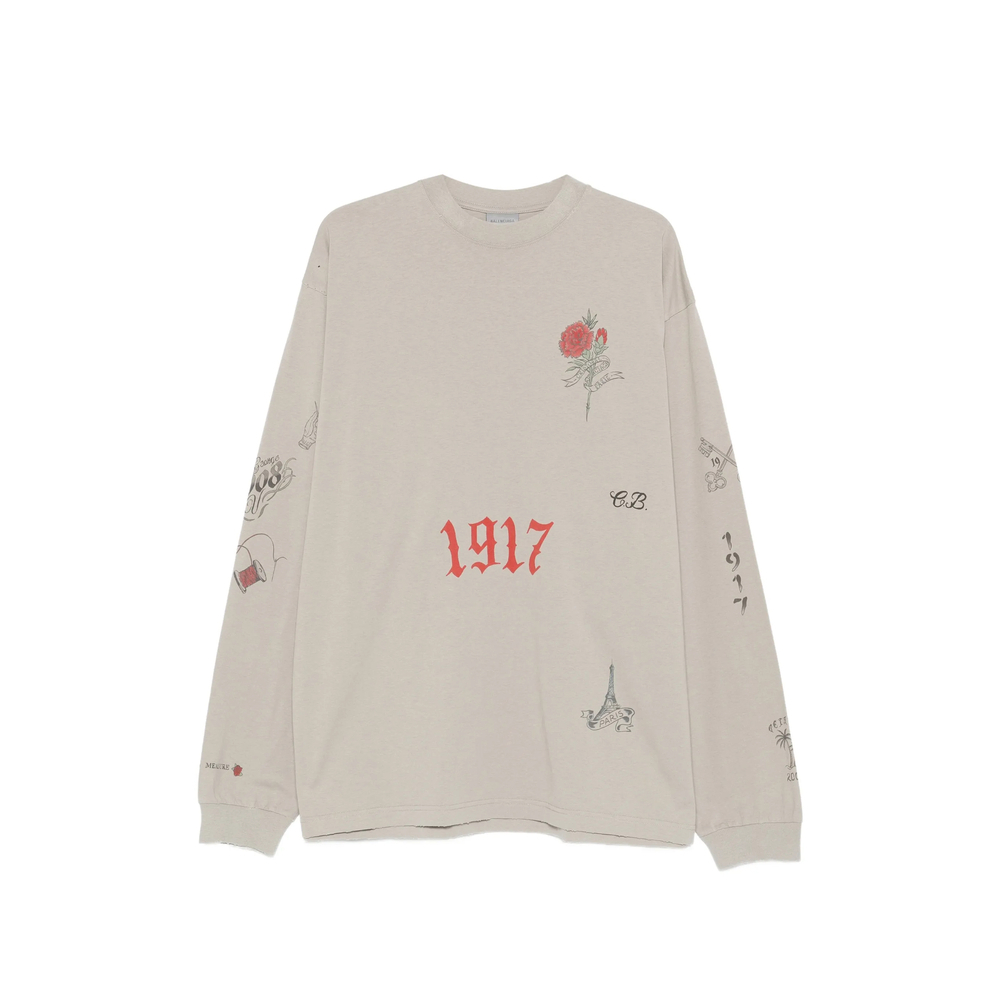 [Balenciaga] T-shirts Long Sleeve SS26 744449 TYVJ2 2967