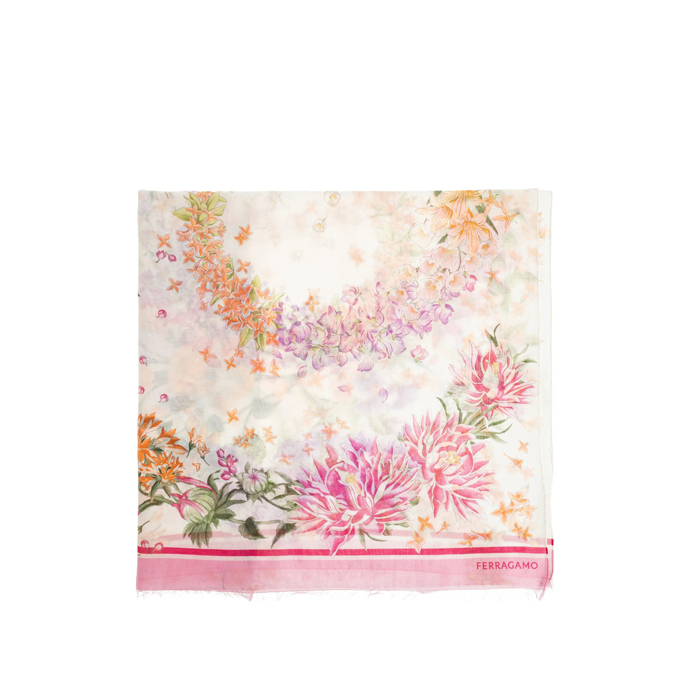 [Ferragamo] Scarf FW26 321291 0795237 ROSA